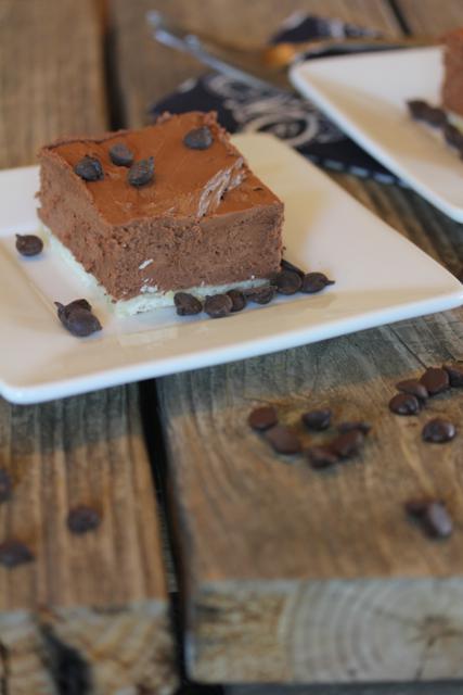 No Bake Chocolate Cheesecake Squares