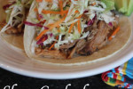 Slow Cooked Pulled Pork with Mexican Cole Slaw
