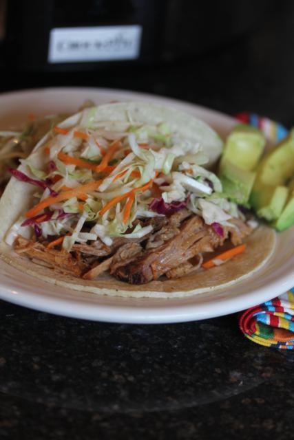 Slow Cooked Pork with Mexican Coleslaw