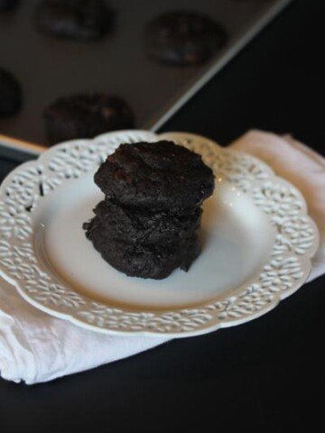 gluten free double chocolate zucchini cookies