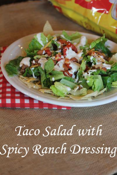 Taco Salad with Spicy Ranch Dressing