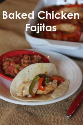 Baked Chicken Fajitas