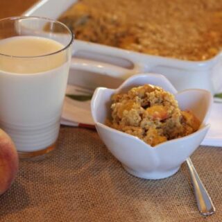 Peaches and Cream Baked Oatmeal