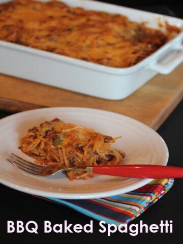 BBQ Baked Spaghetti