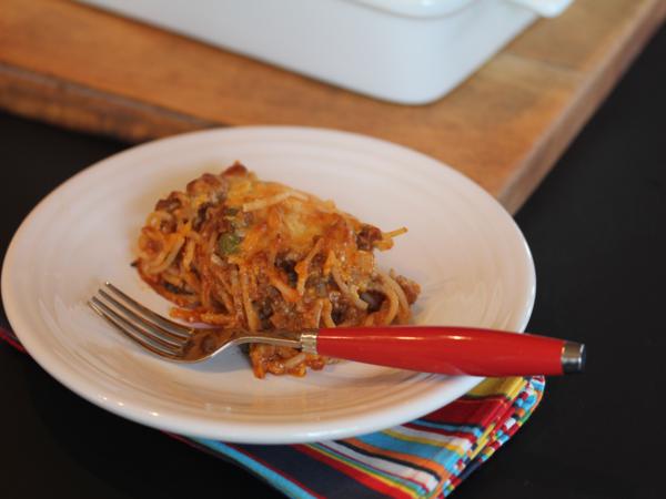 BBQ Baked Spaghetti_