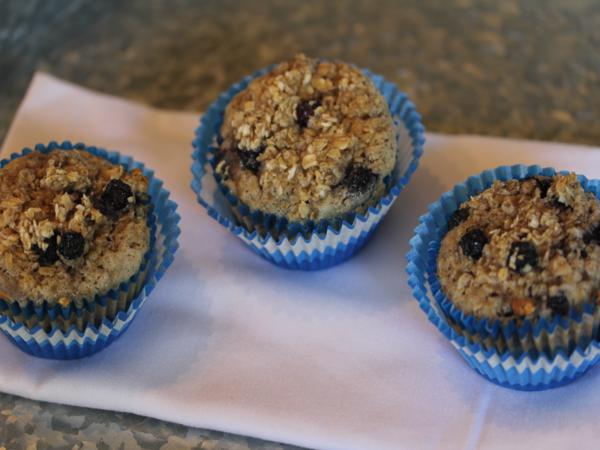 Blueberry Oatmeal Breakfast Muffins-