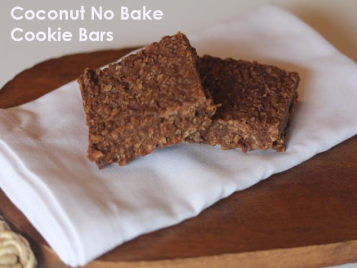 Coconut No Bake Cookie Bars from Lynn's Kitchen Adventures