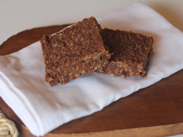 Chocolate Coconut No Bake Bars_