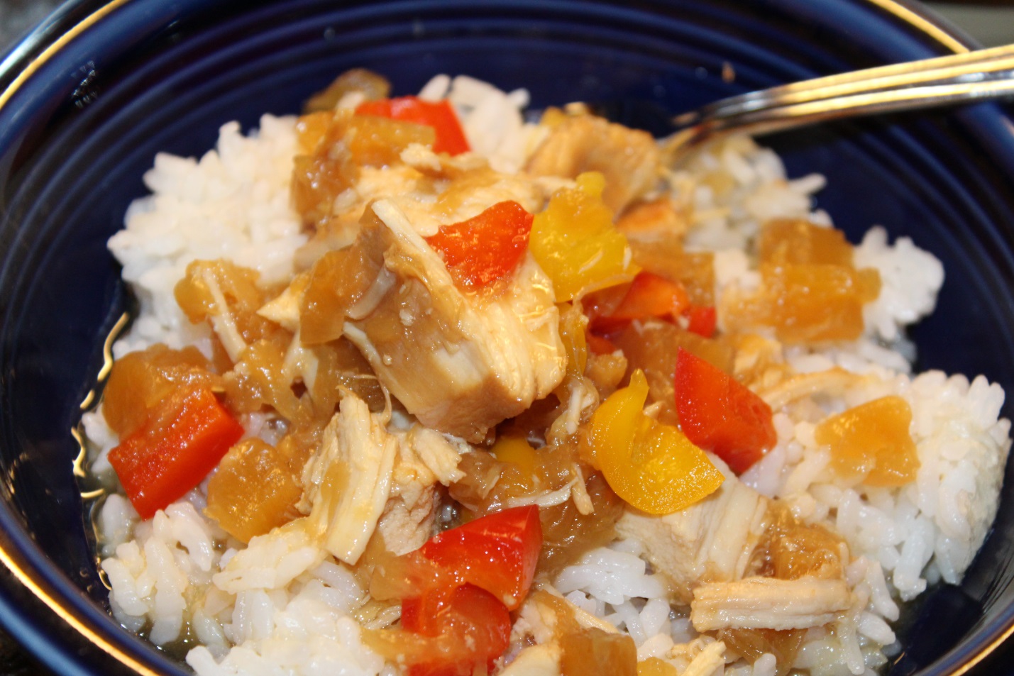 Evie's Slow Cooker Hawaiian Chicken Lynn's Kitchen Adventures