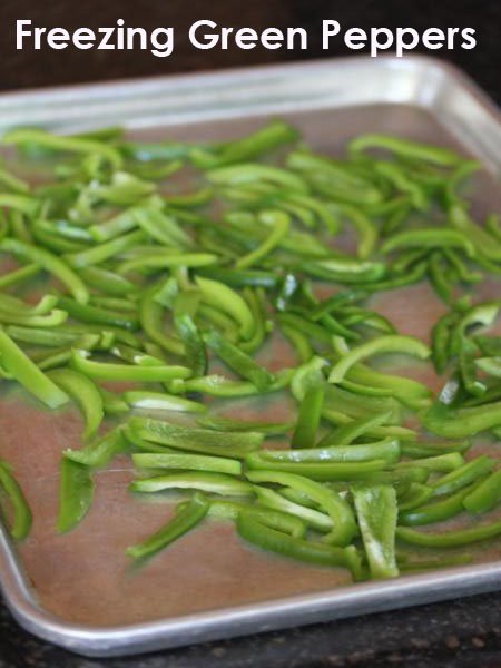 Freezing Green Peppers