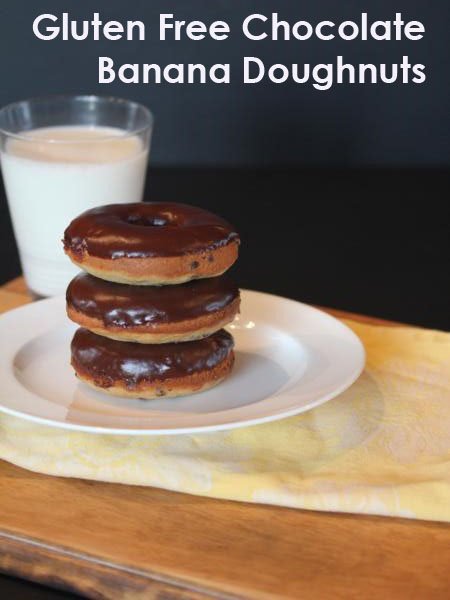 Gluten Free Chocolate Banana Doughnuts