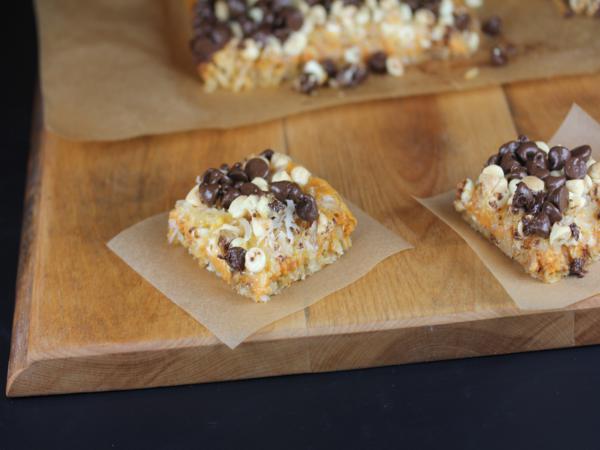 Magic Pumpkin Bars from LynnsKitchenAdventures.com