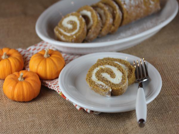 Gluten Free Pumpkin Roll from LynnsKitchenAdventures.com