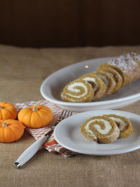 Gluten Free Pumpkin Roll from LynnsKitchenAdventures.com