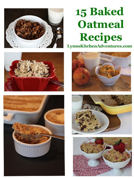 Baked Oatmeal Recipes from LynnsKitchenAdventures.com