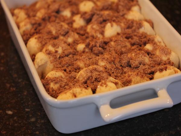 gluten free monkey bread dough topping