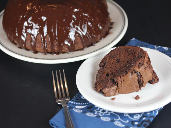 Gluten Free Chocolate Bundt Cake from LynnsKitchenAdventures.com