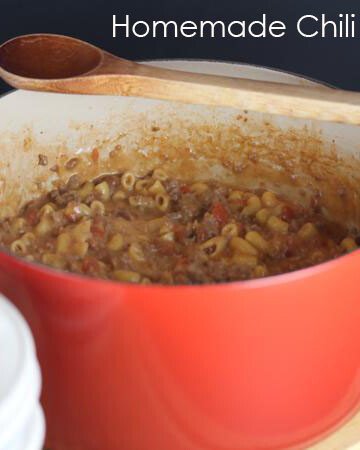 Homemade Chili Hamburger Helper from LynnsKitchenAdventures.com