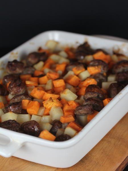 maple sweet potatoes and sausage