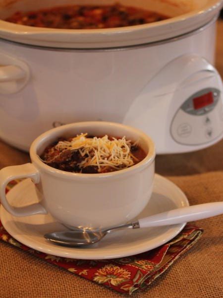 slow cooked quinoa taco soup-