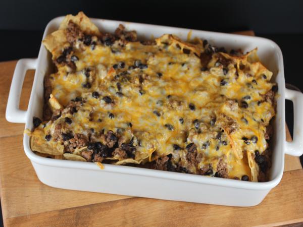 Beef Enchilada Nachos