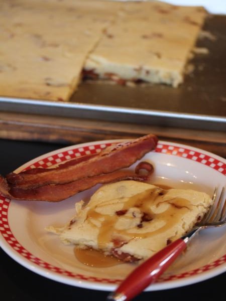Gluten Free Maple Bacon Oven Pancake-