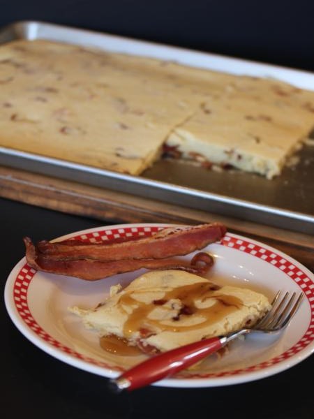 gluten free maple bacon oven pancake