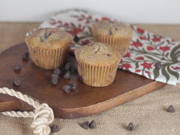 Gluten Free Raspberry Chocolate Chip Muffins-