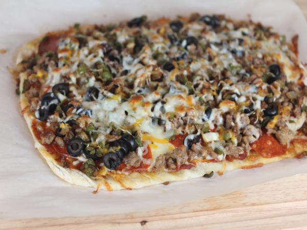 Homemade Supreme Pizza-