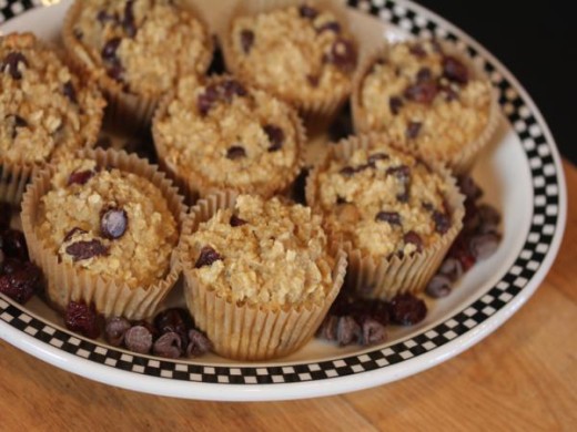 dark chocolate berry breakfast muffins