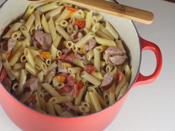 15 Minute Sausage Alfredo