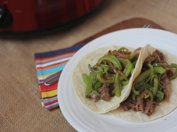 Crock Pot Beef Fajitas