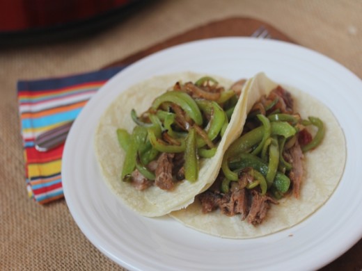 Crock Pot Beef Fajitas