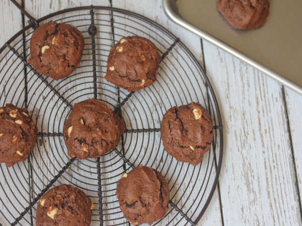 Triple Chocolate Gluten Free Sour Cream Chocolate Cookies-