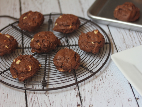 Triple Chocolate Gluten Free Sour Cream Chocolate Cookies