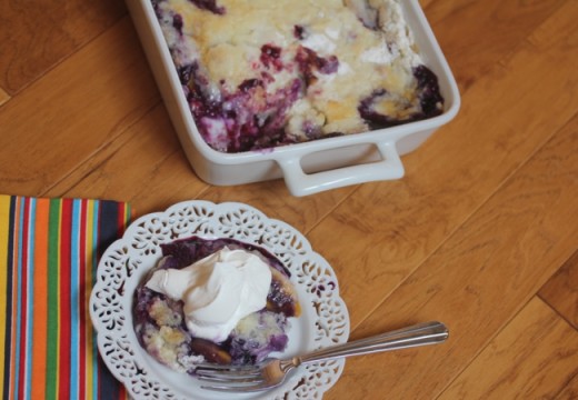 Easy Blueberry Peach Cobbler