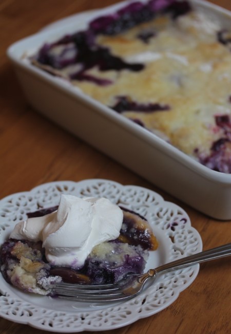 Easy-Blueberry Peach-Cobbler