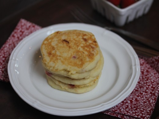 Gluten Free Strawberry Pancakes-