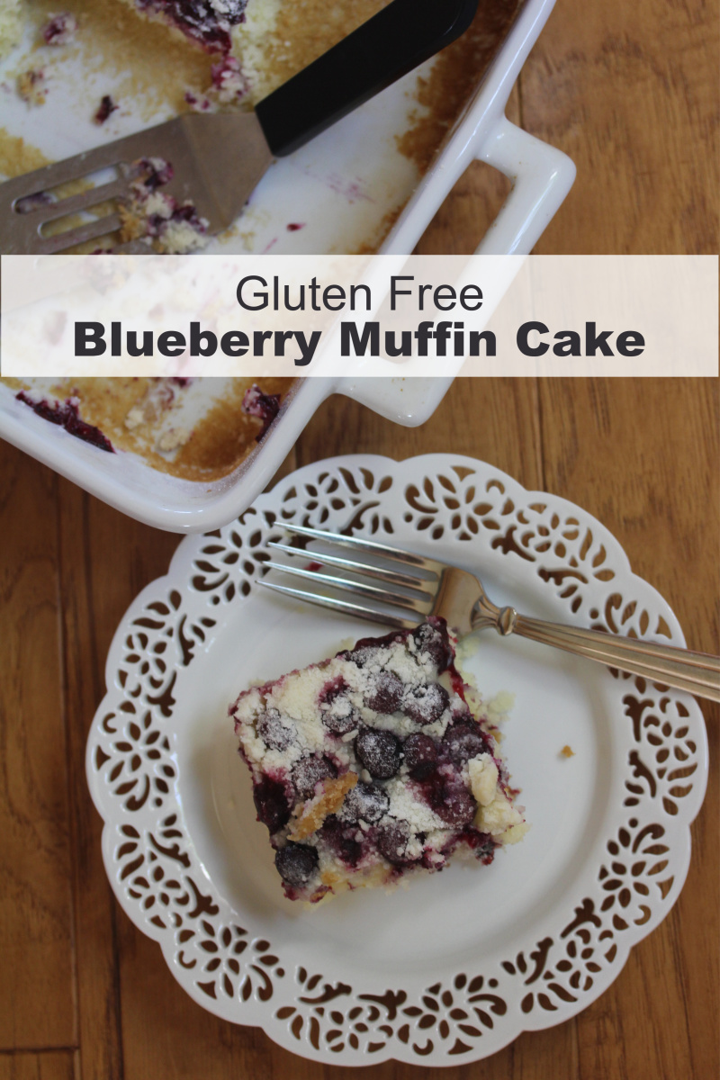 Gluten Free Blueberry Muffin Snack Cake