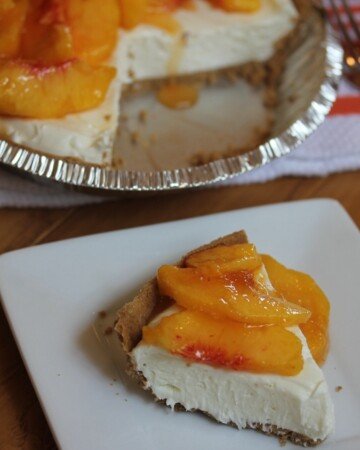 No Bake Peach Pie