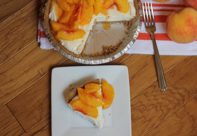 No Bake Peach Pie