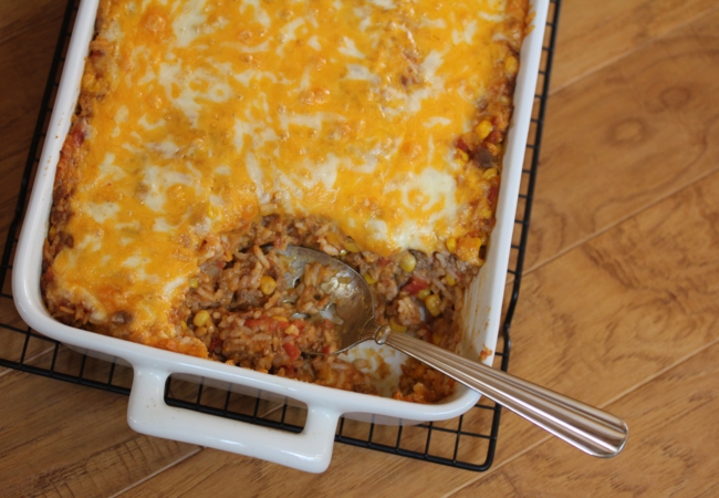 Beef Enchilda Rice -Casserole-