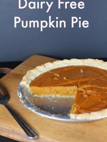 dairy free pumpkin pie