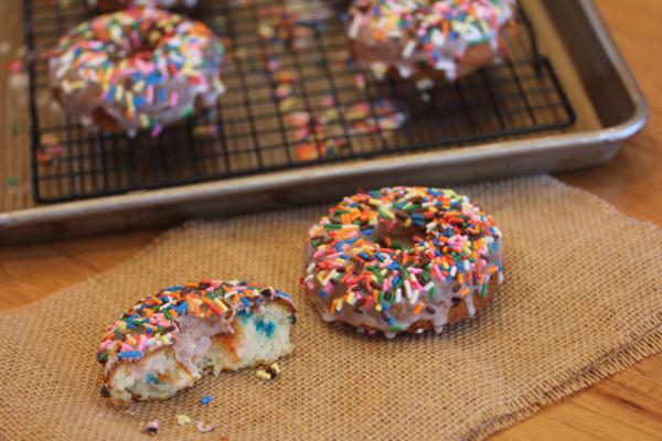 Easy Funfetti Doughnuts-