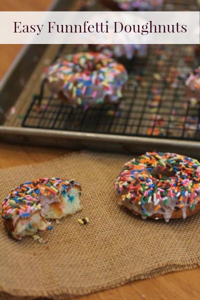 Easy Funfetti Doughnuts _