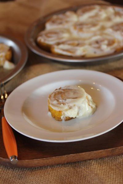 Gluten Free Pumpkin Cinnamon Rolls