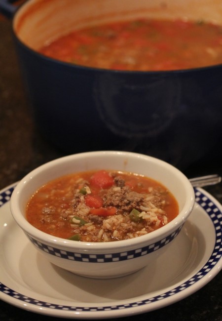 Stuffed Green Pepper Soup-