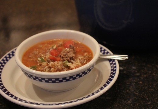 Stuffed Green Pepper Soup