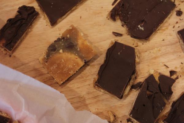 Gluten Free Cracker Toffee--