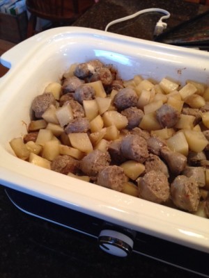 crock pot sausage and potatoes